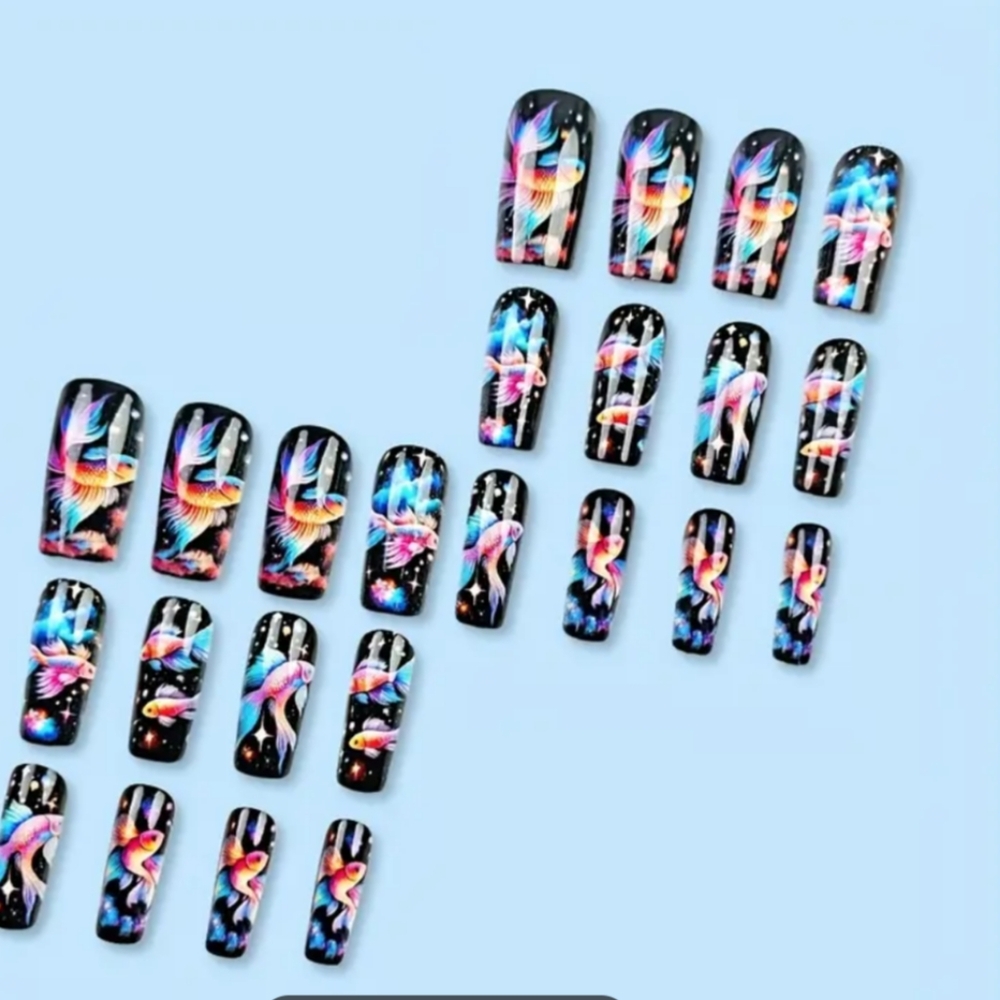 Colorful Fish Nail Sticker Wraps - Picture 2 of 6